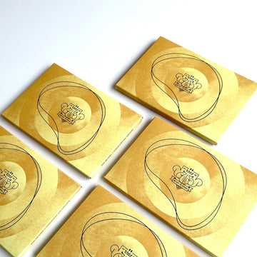 Yellow swirl - Chocolate card