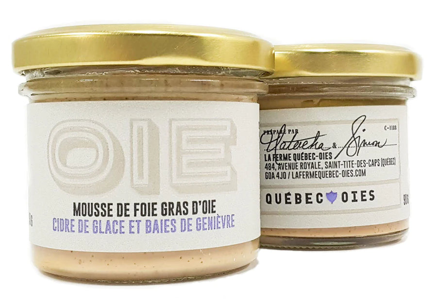 Mousse de foie gras d'oie au cidre de glace et baies de Genièvre