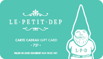Carte cadeau virtuelle - Le Petit Dep 75$