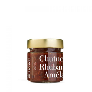 Chutney Rhubarbe + Amélanchier + Miel